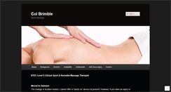 Desktop Screenshot of colbrimblesportsmassage.com