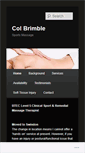 Mobile Screenshot of colbrimblesportsmassage.com