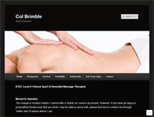 Tablet Screenshot of colbrimblesportsmassage.com